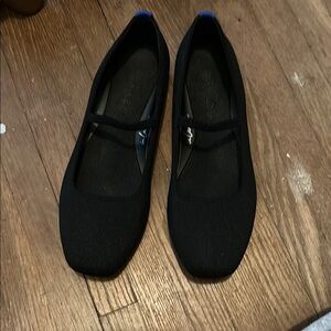 Rothy’s Black Square-Toe Ballet Flats